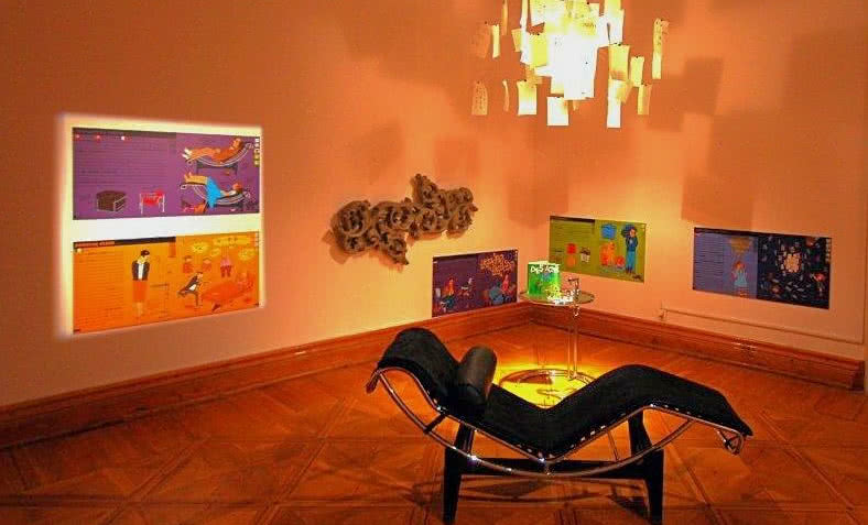 Grzejnik firmy Jaga na wystawie Ikony Designu