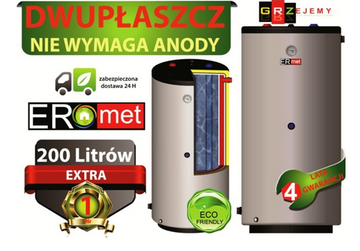 Dwupłaszczowy wymiennik pionowy 100L 